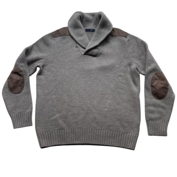 Gran Sasso Italy Men’s 100% Wool Gray Sweater Size 54 Large - Picture 1 of 13